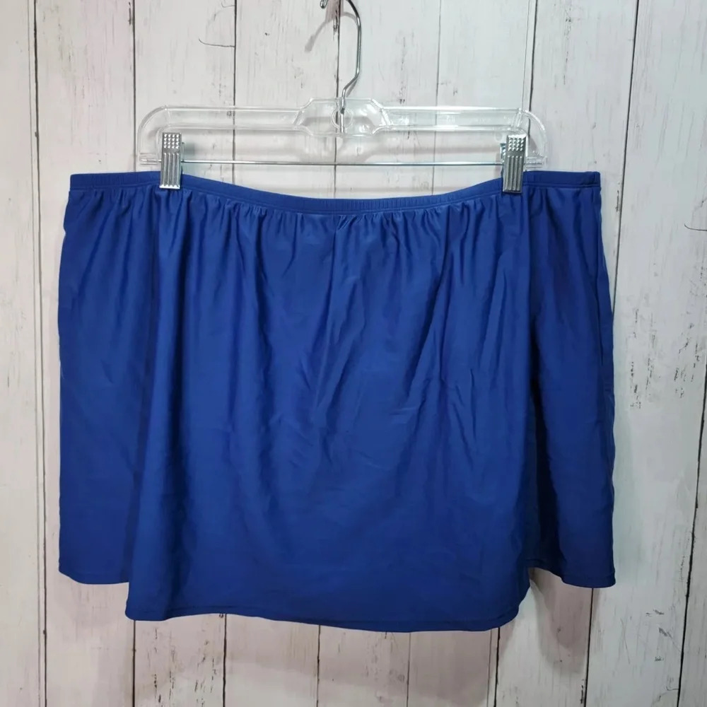 Lane Bryant Swim Cacique Women's Blue Swim Bottom - Picture 4 of 7